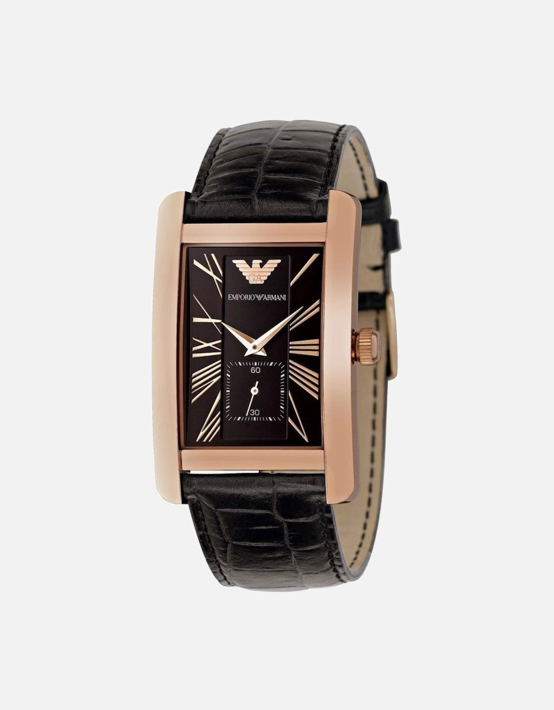 AR0168 Rectangular Rose Gold Men's Watch, 6 of 5