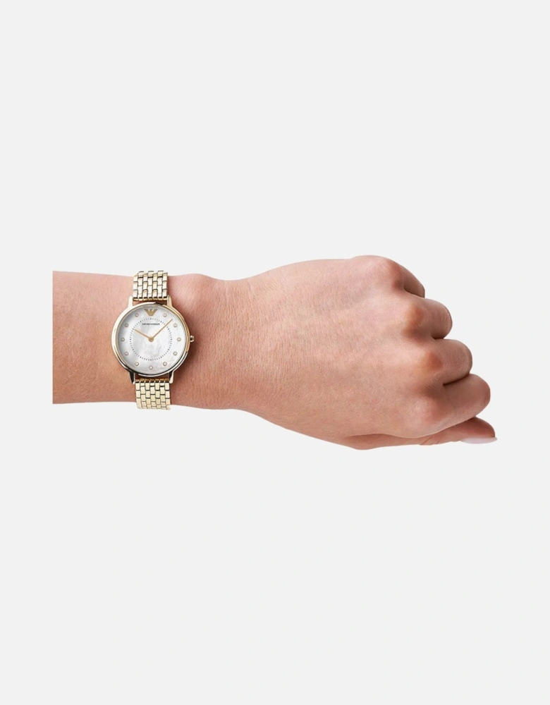 AR11007 Two-Hand Gold-Tone Ladies Watch
