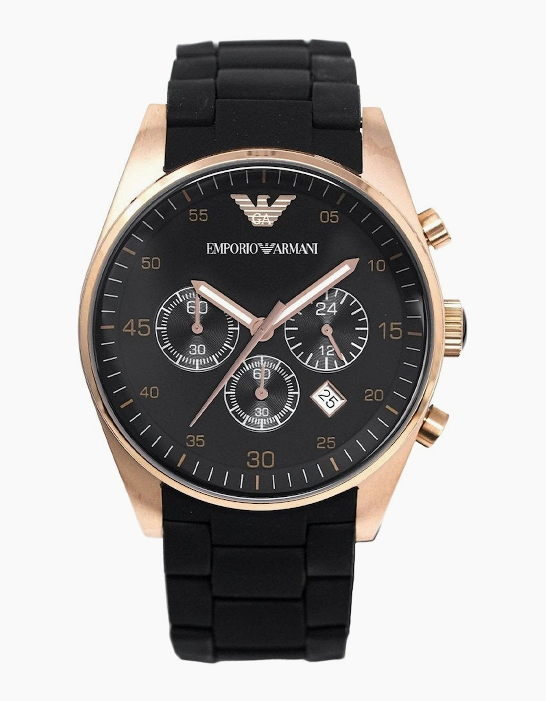 Emporio Armani Women's Emporio Armani AR5906 Ladies Sportivo Watch Rose Gold - Black