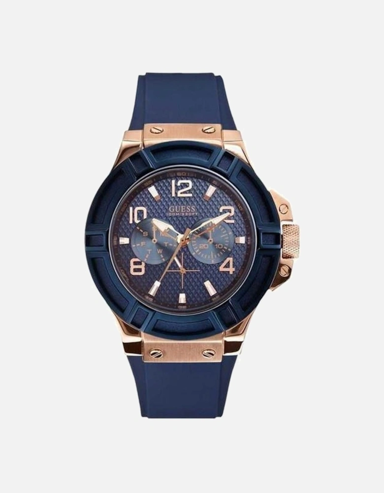 W0247G3 Blue Silicone Men's Watch