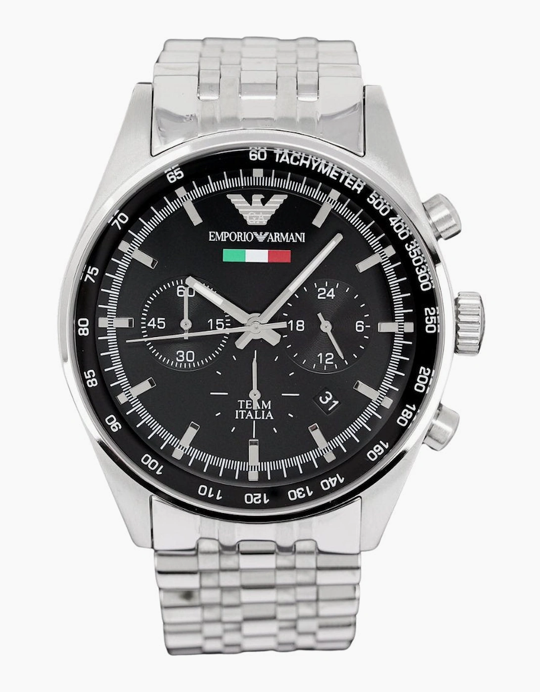 Men's Emporio Armani AR5983 Team Italia Men's Watch - Black
