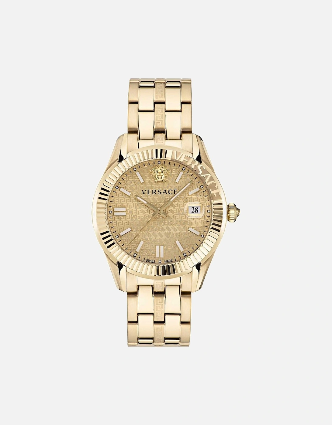 Versace Men's Gold Ve3k00522 Greca Time Champagne Watch