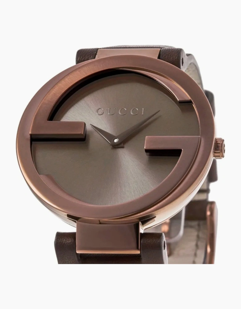 YA133309 Interlocking G Brown Dial Ladies Watch