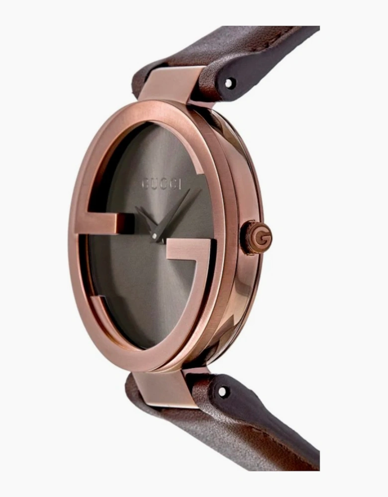 YA133309 Interlocking G Brown Dial Ladies Watch