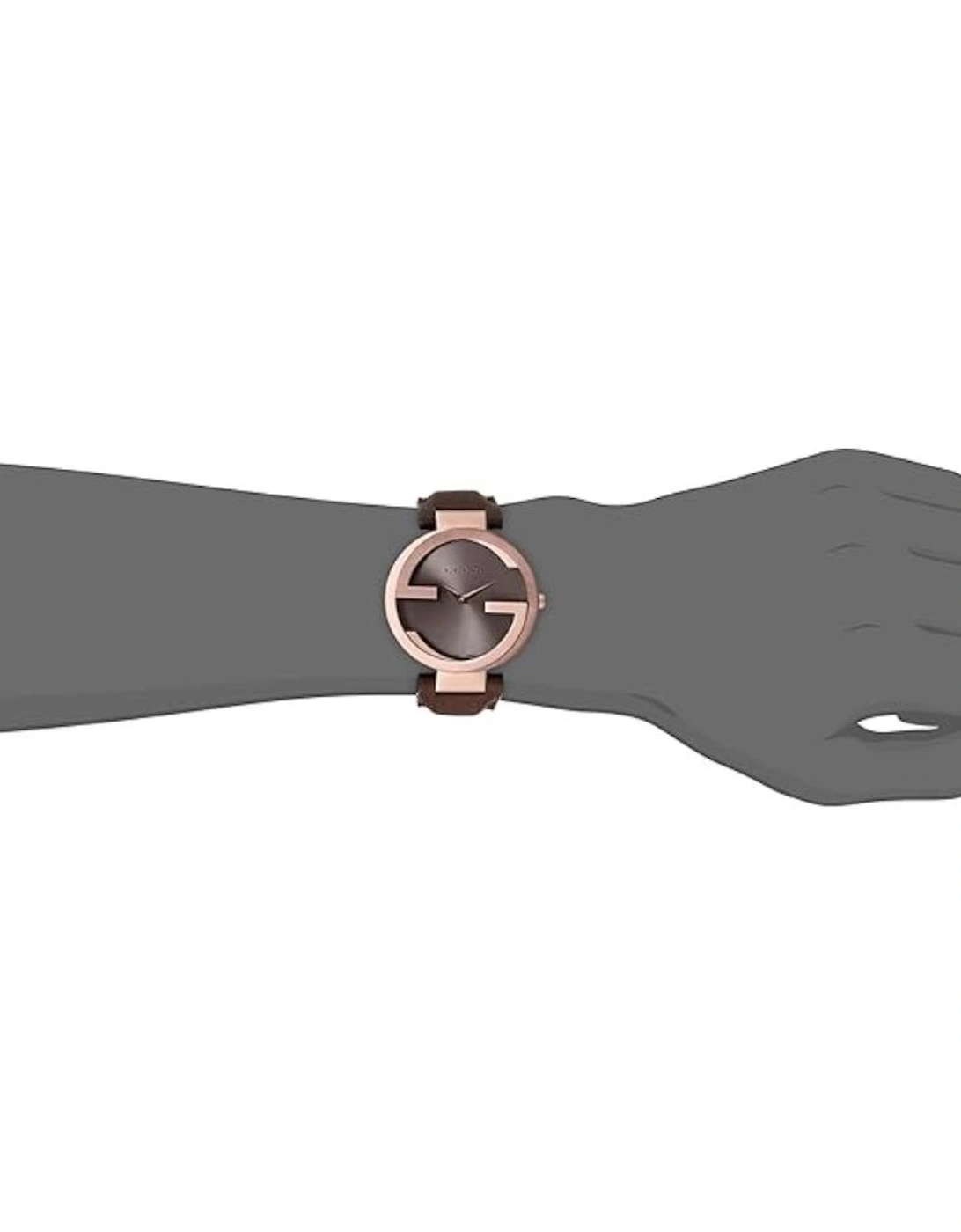 YA133309 Interlocking G Brown Dial Ladies Watch