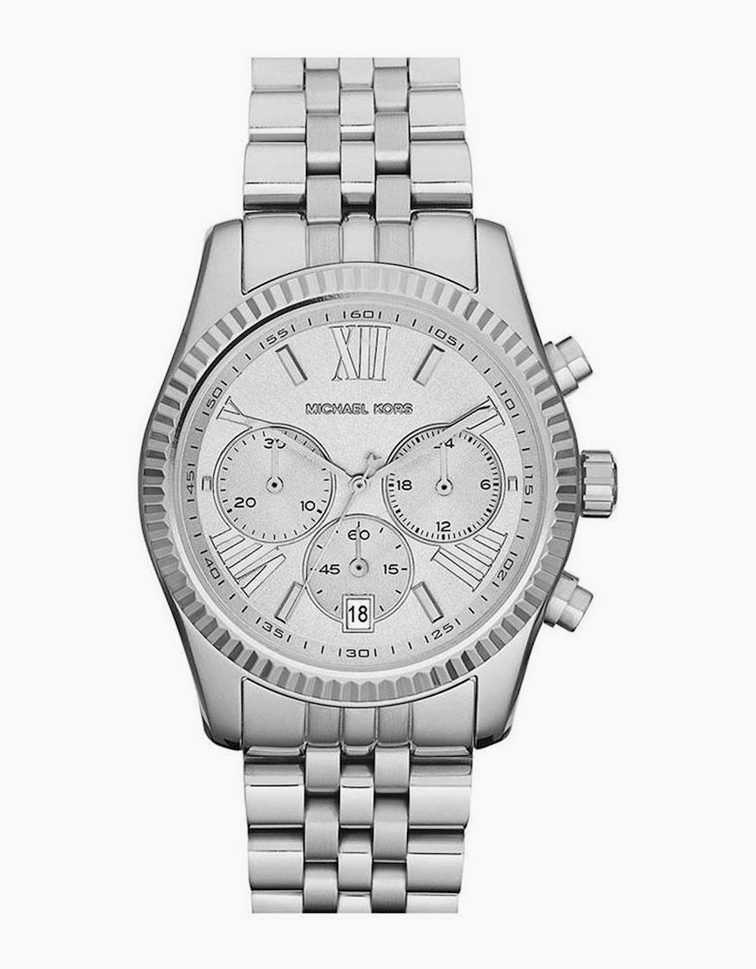 Women's Michael Kors MK5555 Vintage Classic Lexington Chronograph Women's Watch - Silver
