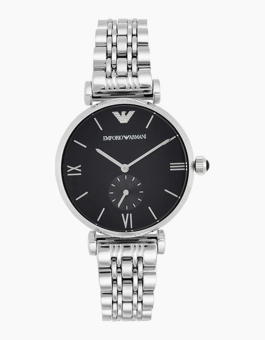 Emporio Armani Men's Black/Silver Ar1676 Dial Watch
