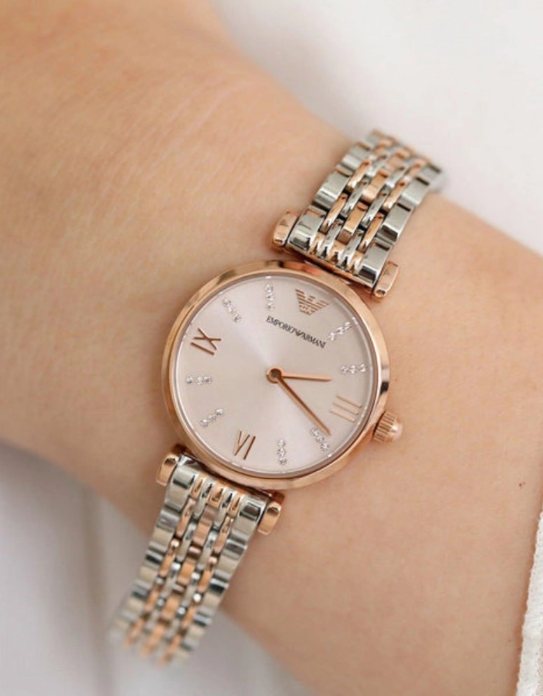 AR11223 Pink Dial Two Tone Ladies Watch