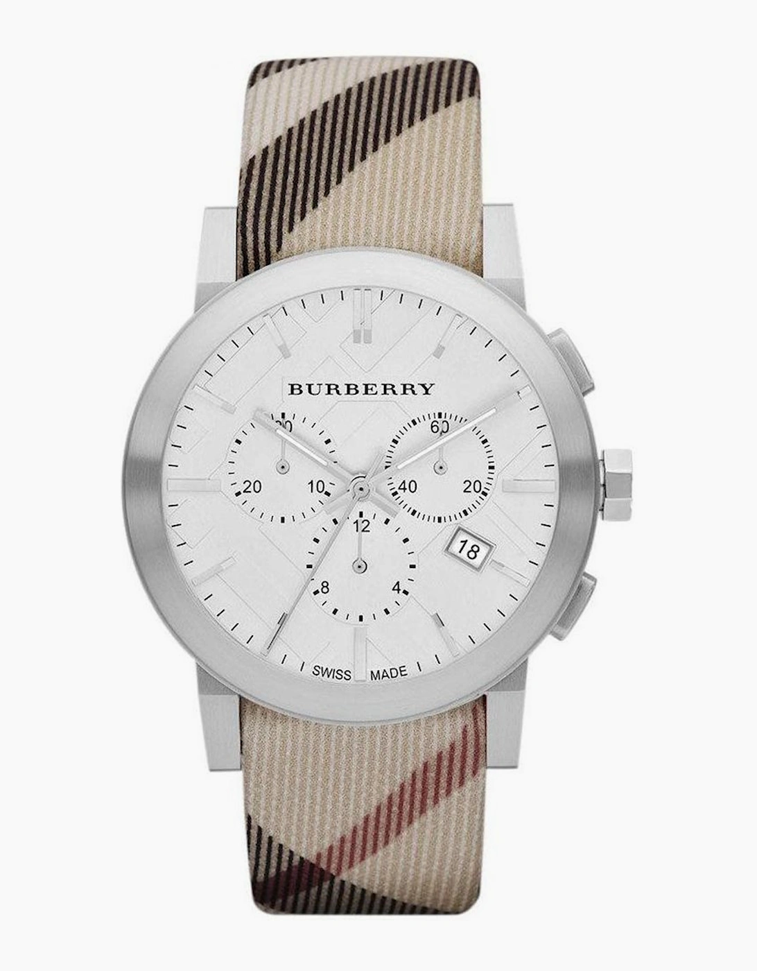 Burberry Men's White Bu9357 Watch Chronograph The City Nova