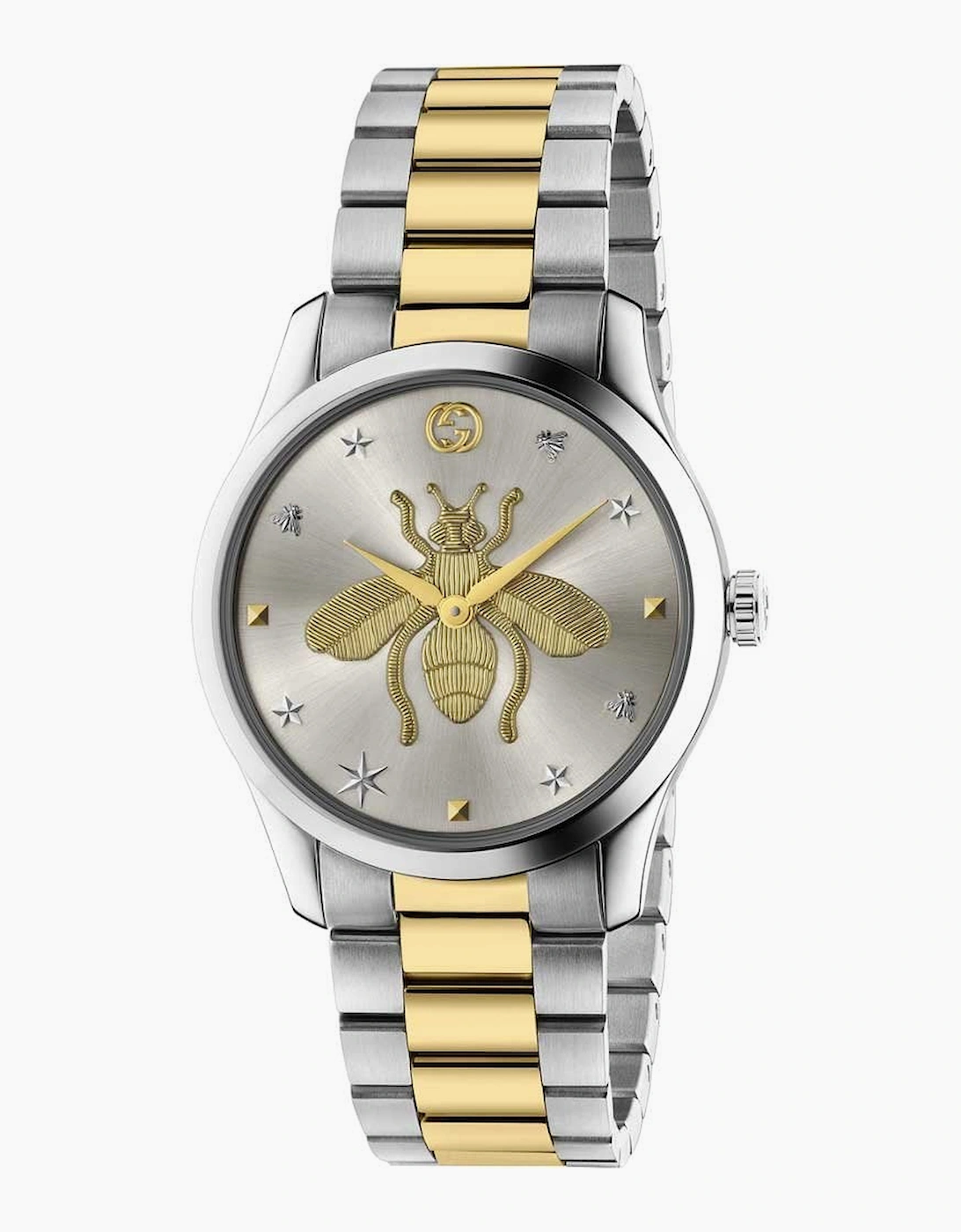 Gucci YA1264131 Unisex Watch - Silver & Gold Stainless Steel - One Size - Image 4