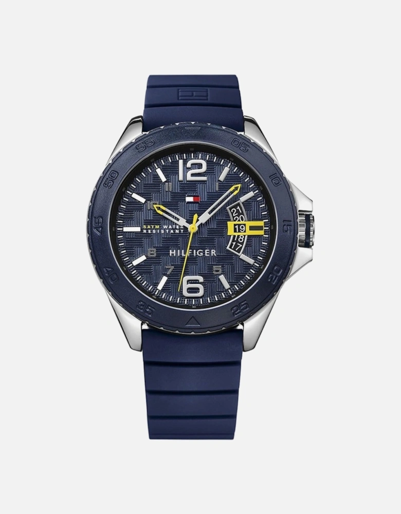 1791204 Blue Dial Blue Silicone Men's Watch