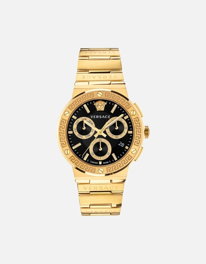 VEZ900421 Men's Greca Logo Chrono Watch