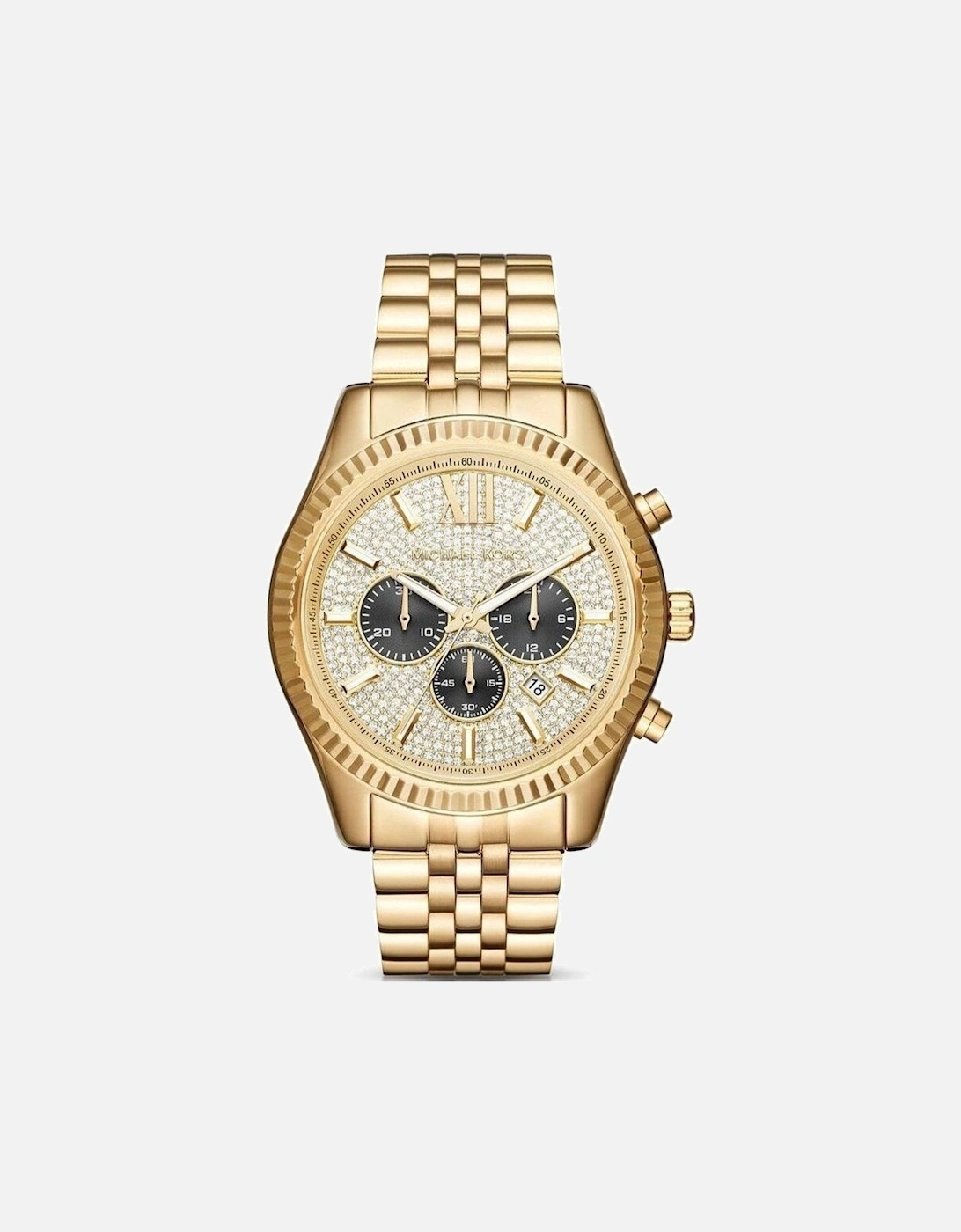 MK8494 Lexington Gold Pave Men's Watch, 6 of 5