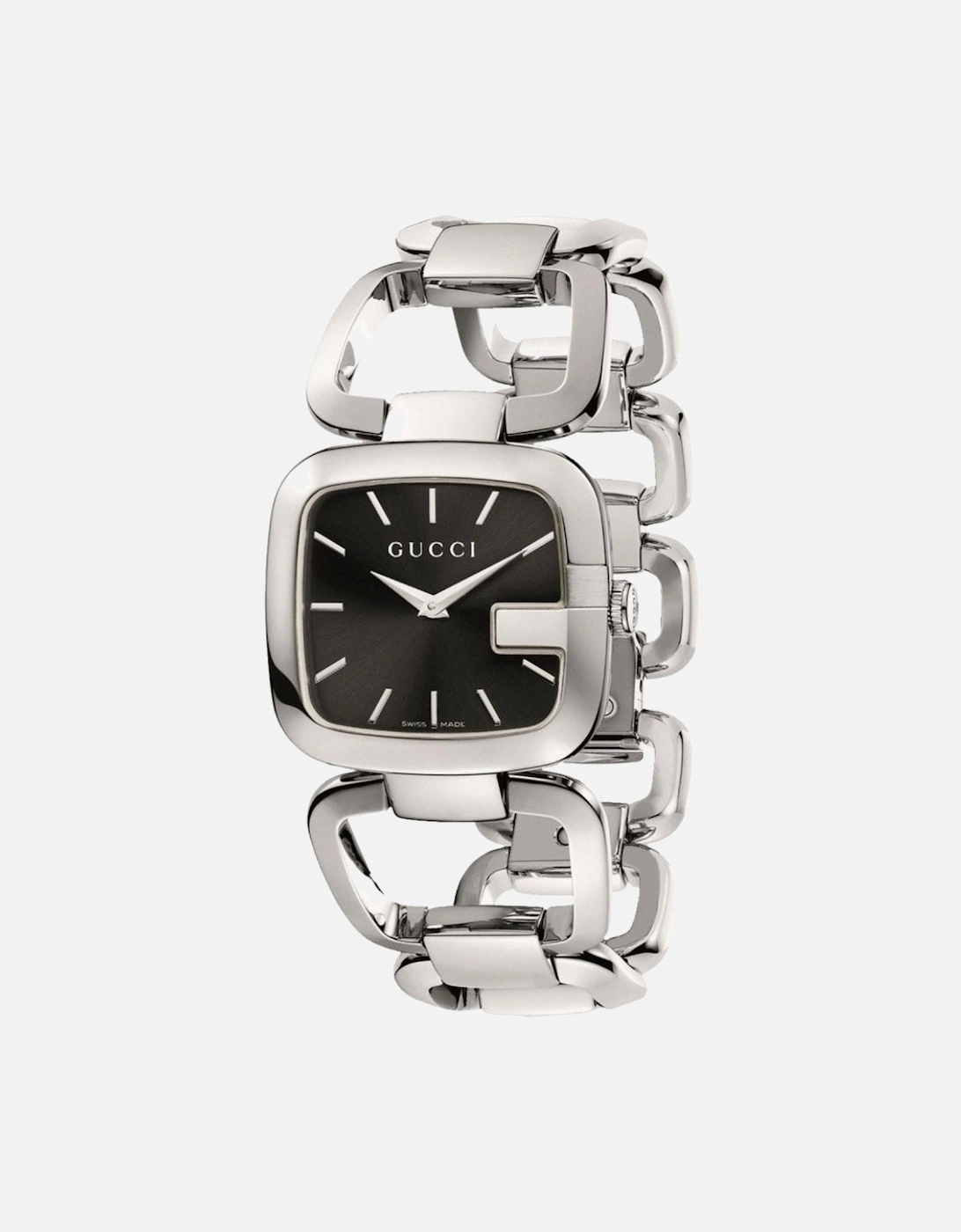 Gucci Women's Gucci YA125407 G Black Dial Ladies Watch - Silver