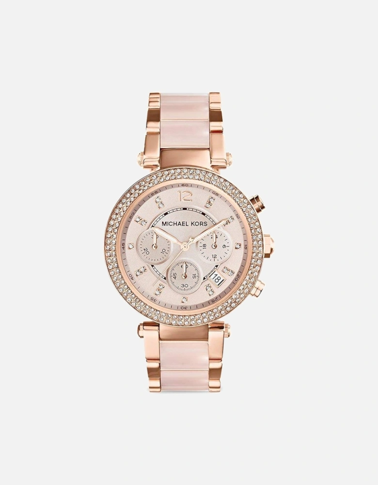 MK5896 Parker Chronograph Ladies Watch Rose Gold