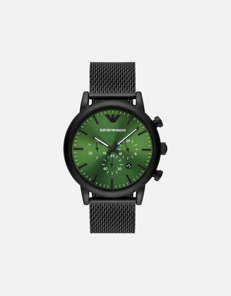 AR11470 Black and Luigi Green Chronograph Quartz Men’s Watch