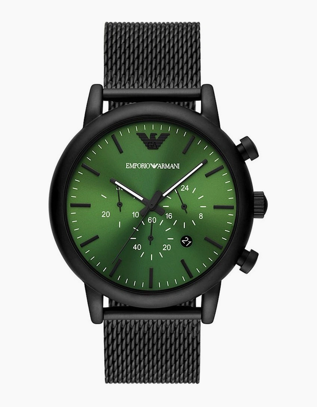 Emporio Armani Men's Green Ar11470 Black And Luigi Chronograph Quartz ’S Watch