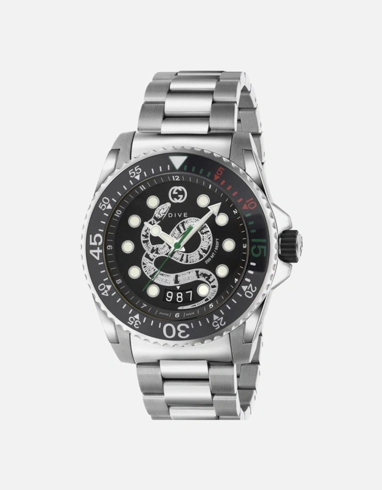 YA136218 Black Snake Dial Men's Watch