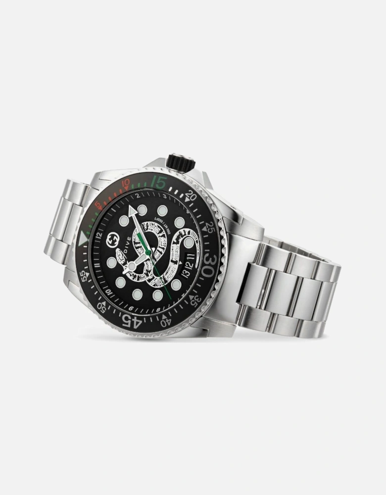 YA136218 Black Snake Dial Men's Watch