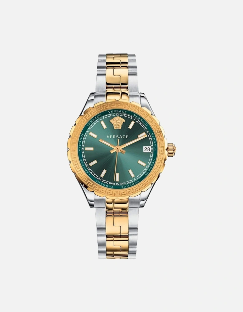 V12050016 Hellenyium Two-Tone Green Ladies Watch