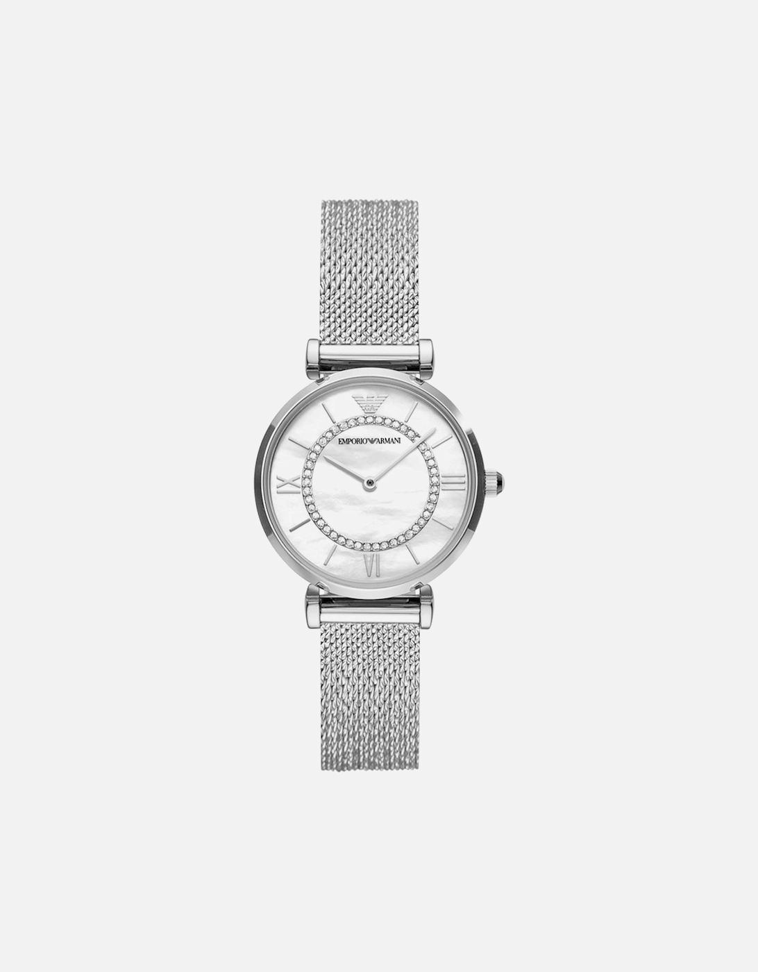 Women's Emporio Armani AR11319 Gianni T-Bar Ladies Watch - Silver