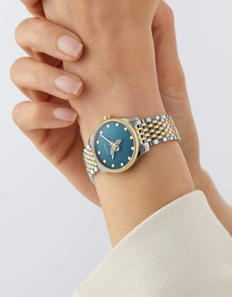 YA1265029 G-Timeless Two-Tone Ladies Watch
