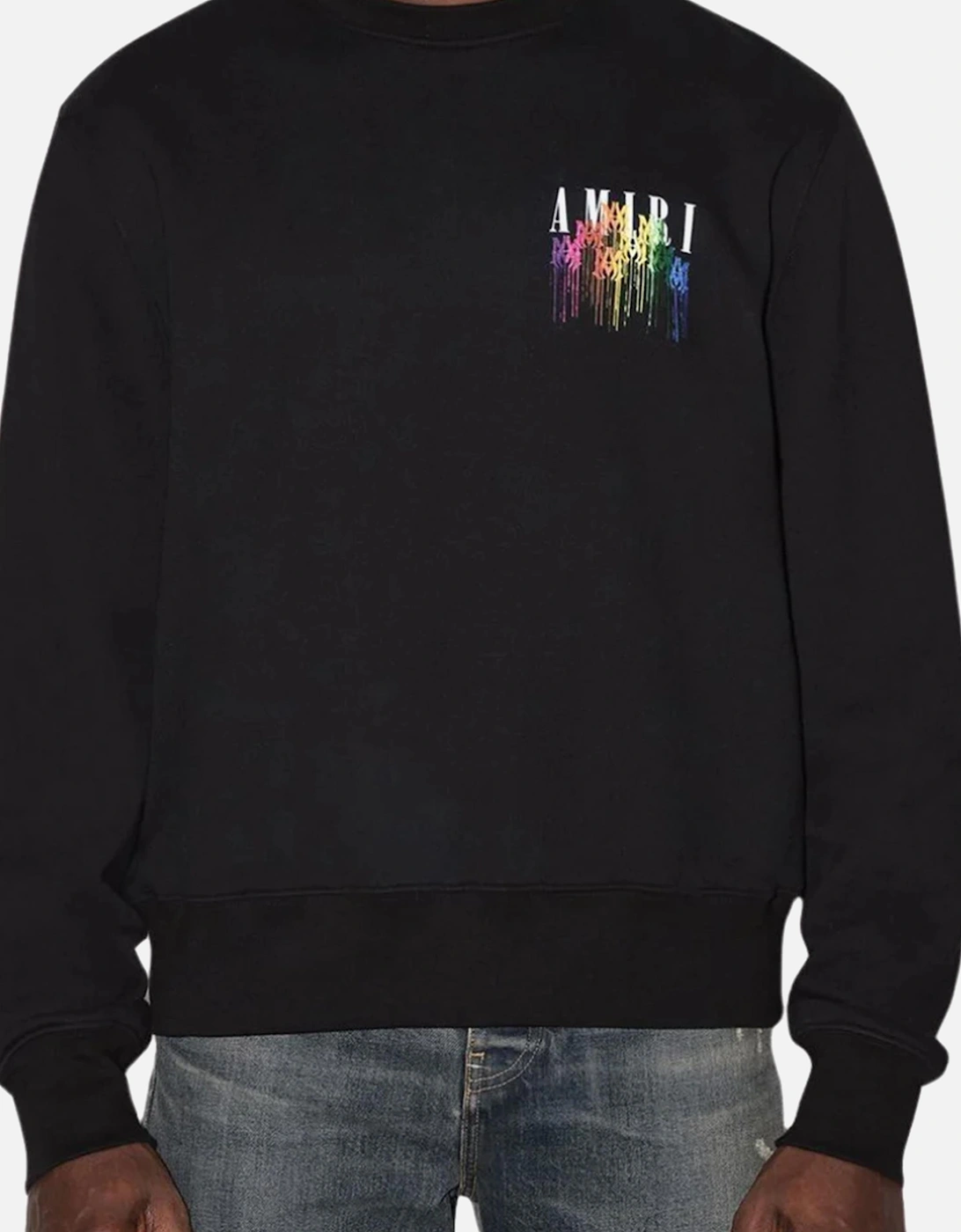 M.A Drip Collage Sweatshirt in Black