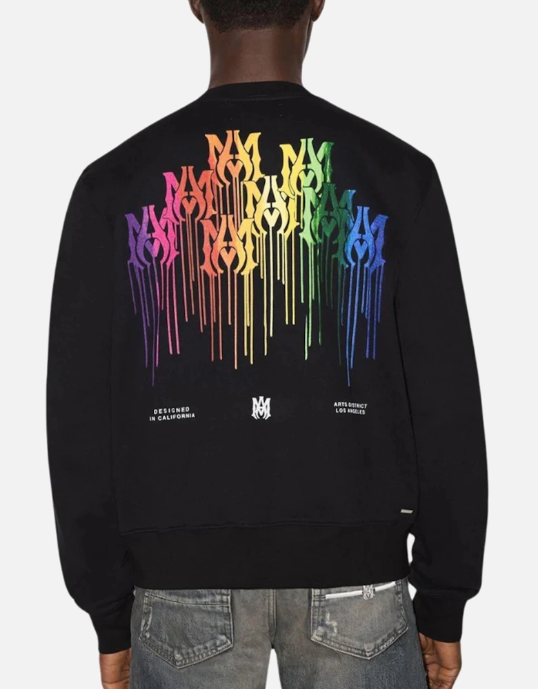 M.A Drip Collage Sweatshirt in Black
