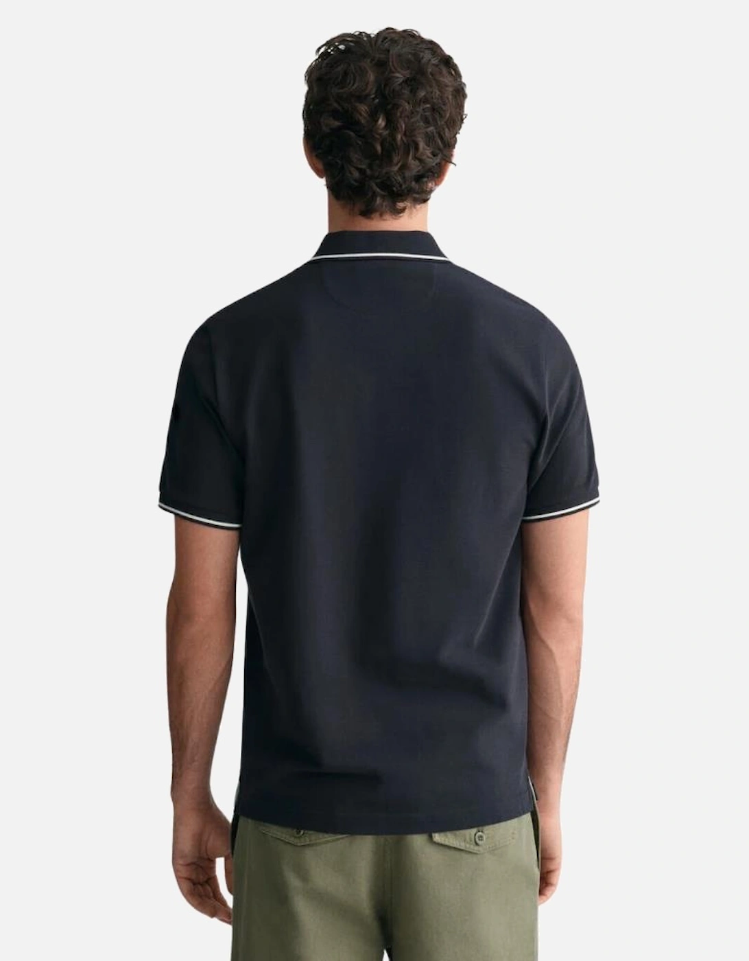 Tipping SS Pique Polo - Black