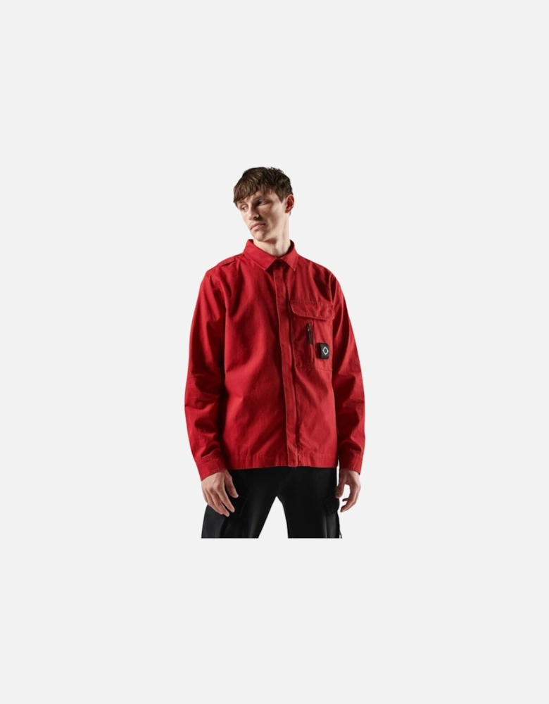 Cadet Overshirt - Carmine Red