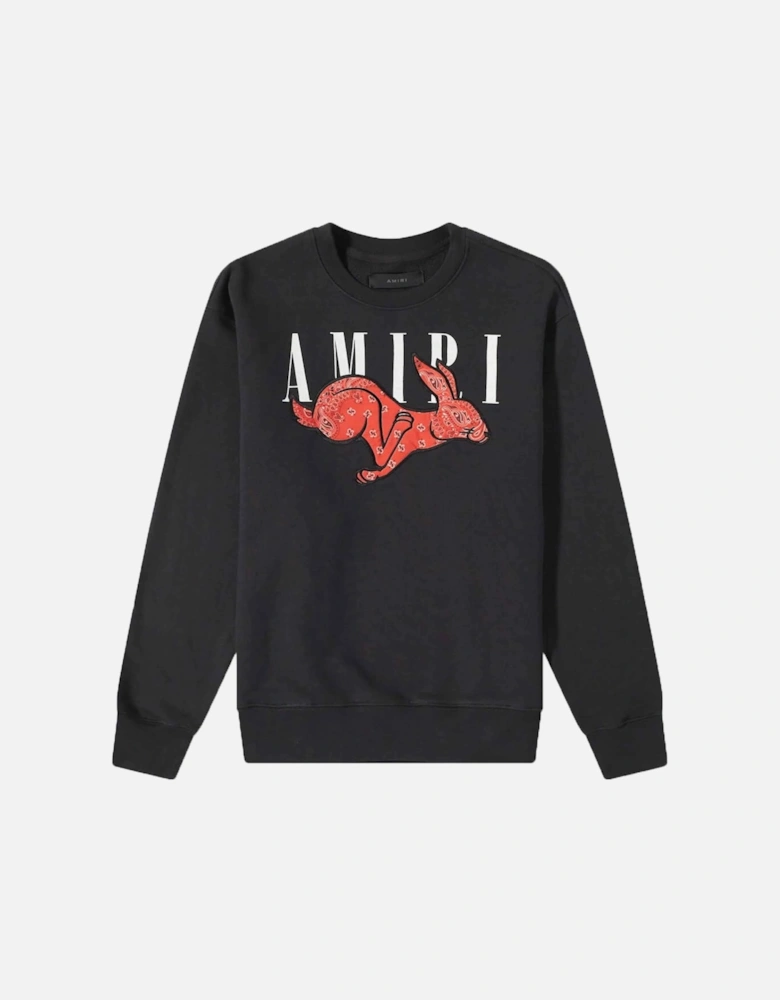 CNY Rabbit Logo Sweatshirt in Black