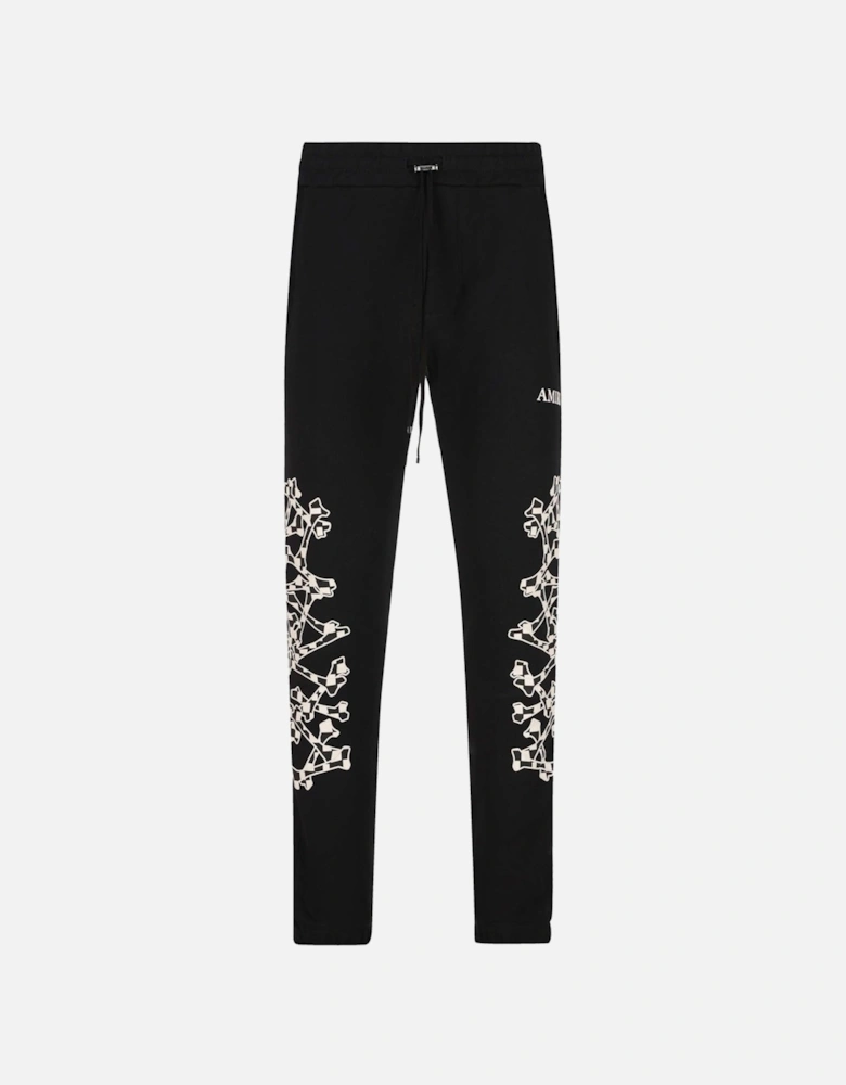 Checkered Bone Sweatpants in Black