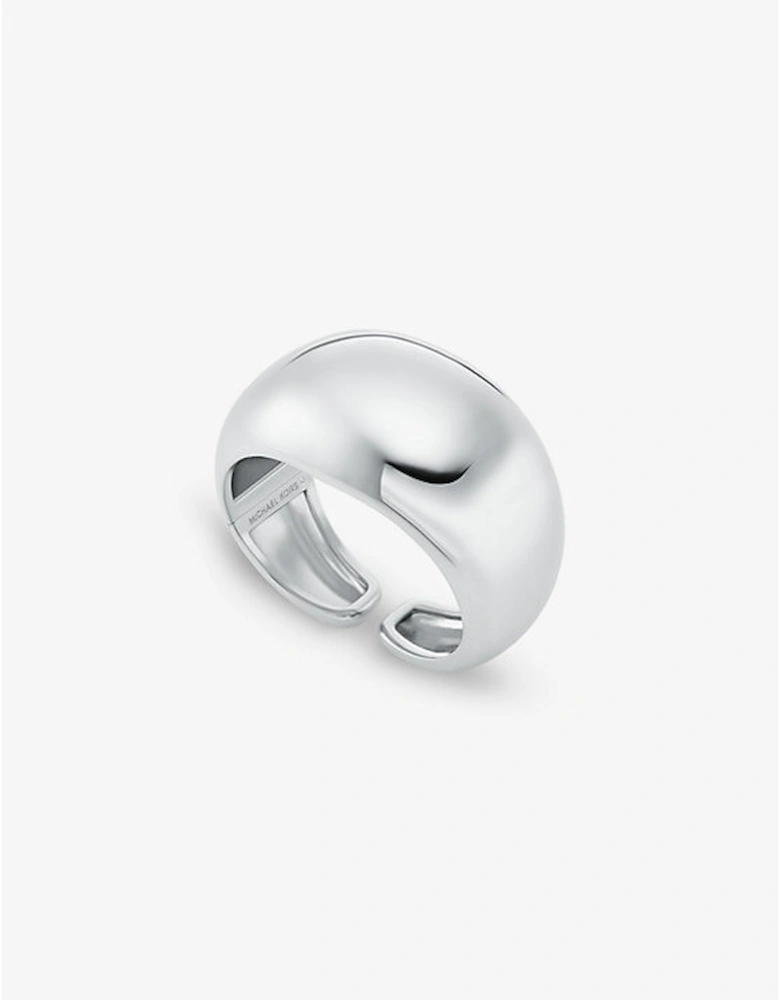 Large Precious Metal-Plated Brass Bubble Cuff