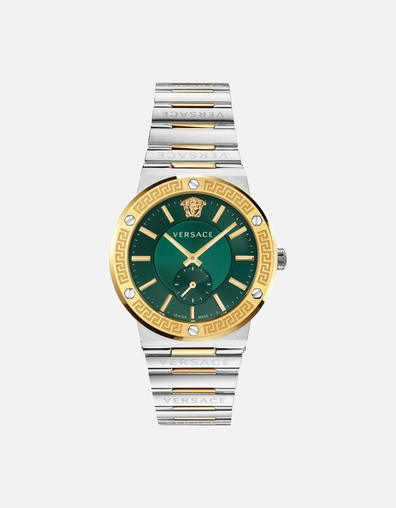 VEVI00420 Men's Watch Greca Two-Tone Green Dial