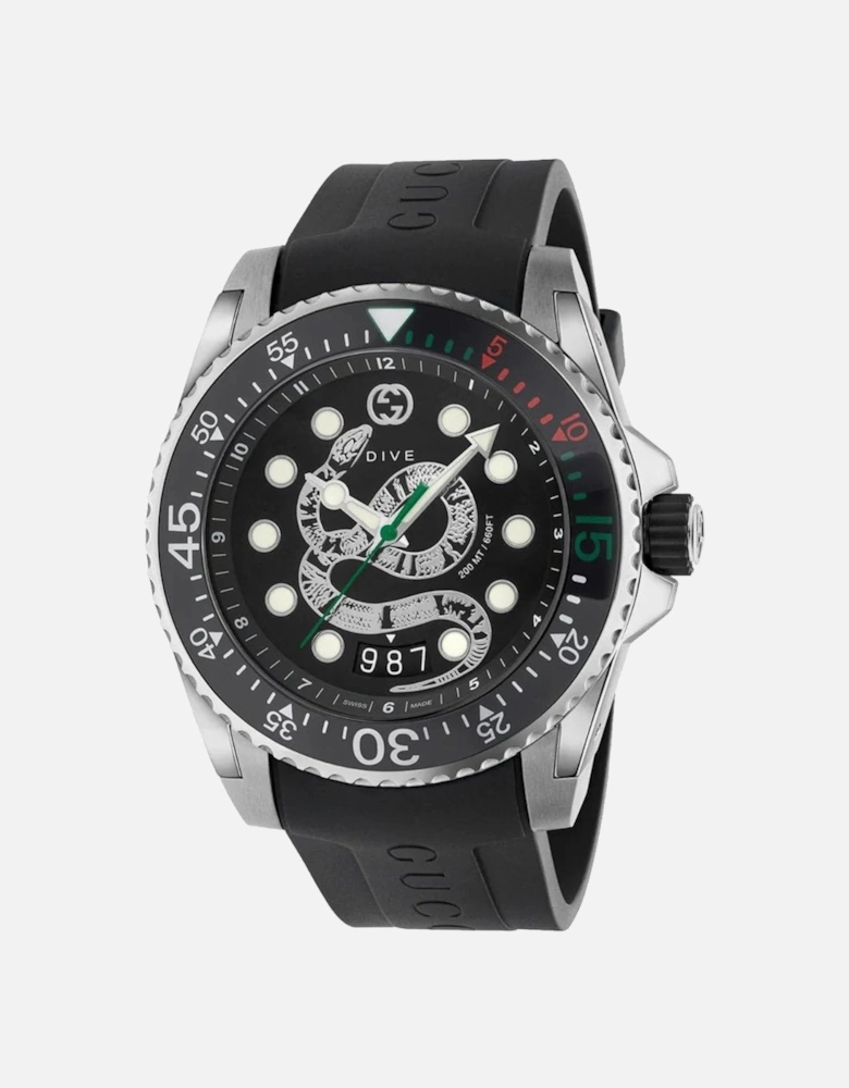YA136217 Black Snake Dial Men's Watch