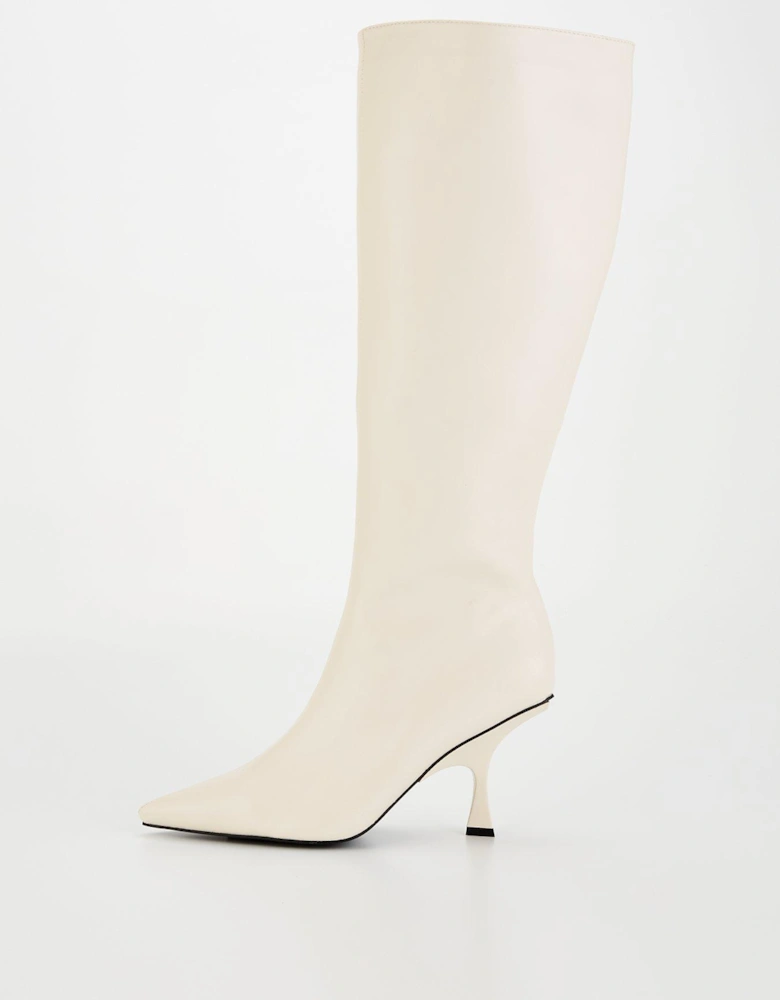 Rain Knee High Boot - Off White