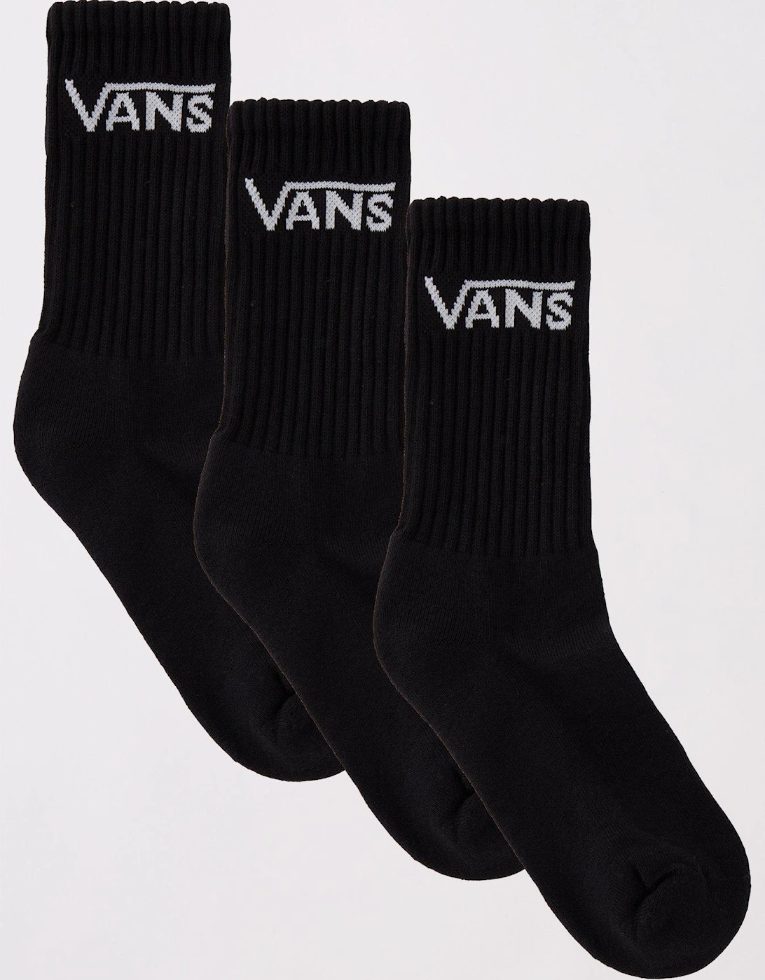 Kid's Classic Crew Sock 3pk - Black, 4 of 3