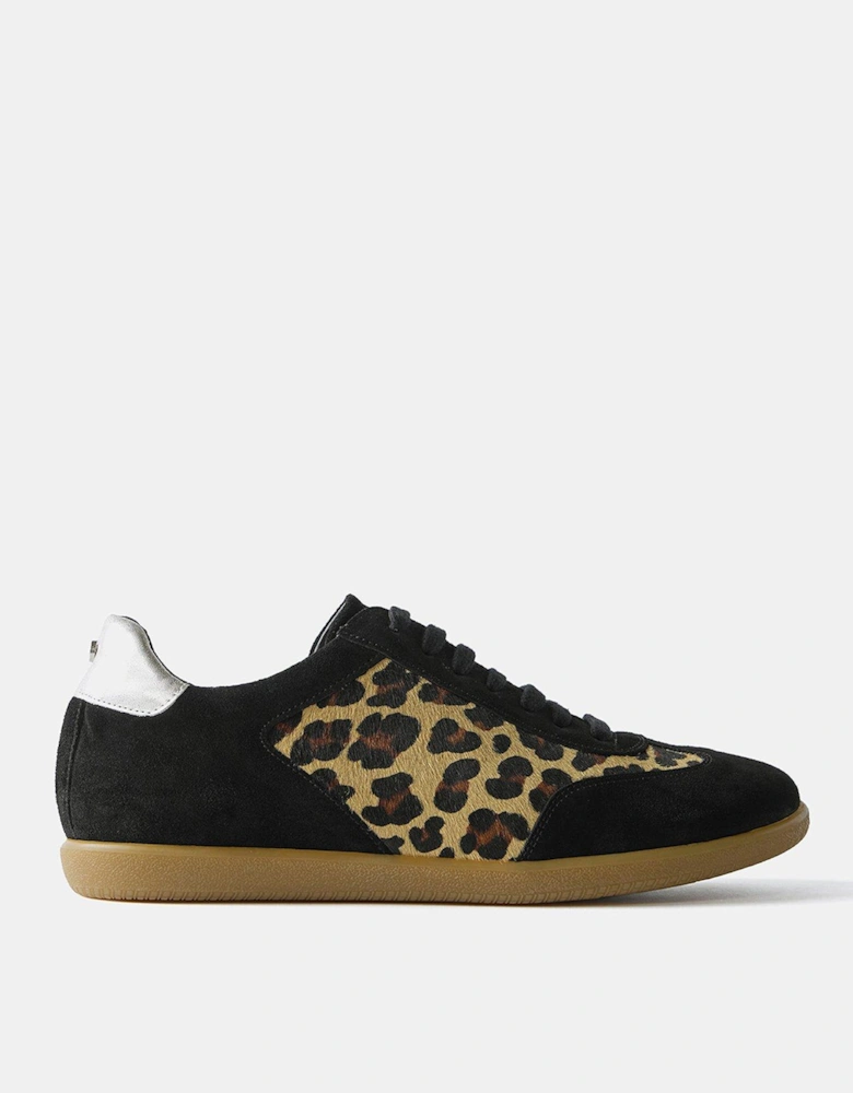 Sonny Textured Leopard Trainer - Natural