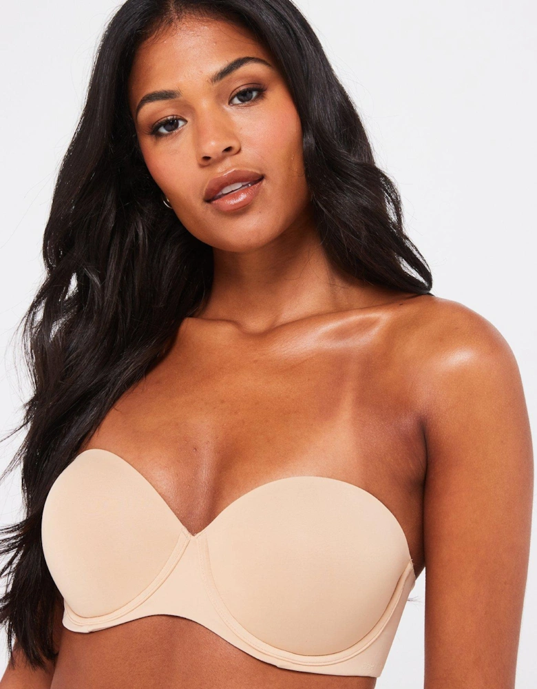 Push Up Strapless Bra - Beige