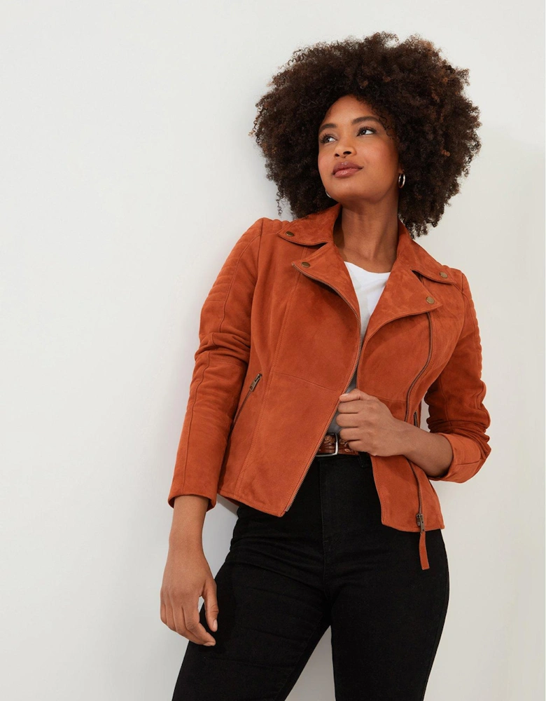 Suede Jacket - Orange