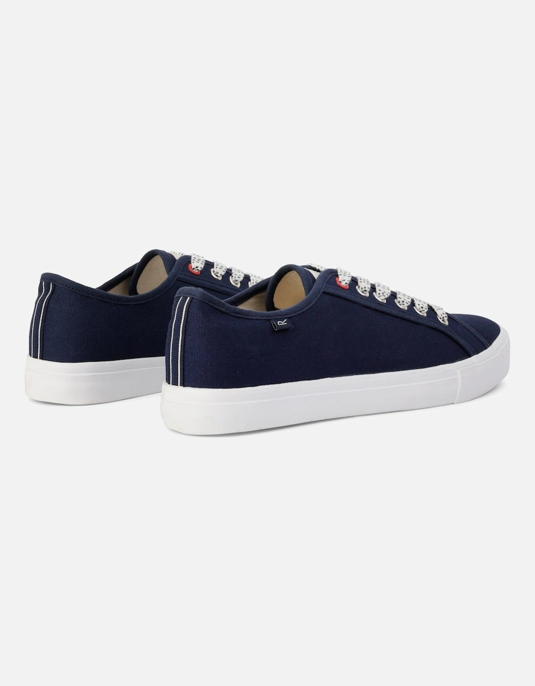 Mens Marine Canvas Lace Up Pump Trainers