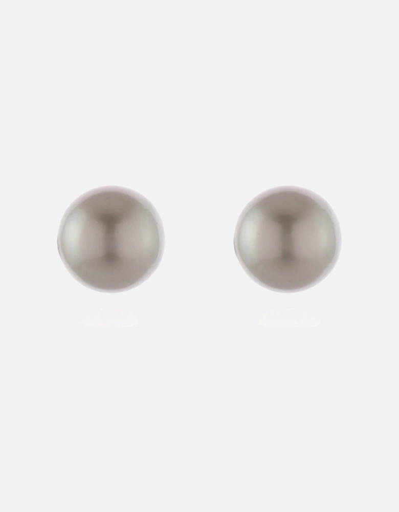 Mac 8 Platinum Pearl Earrings