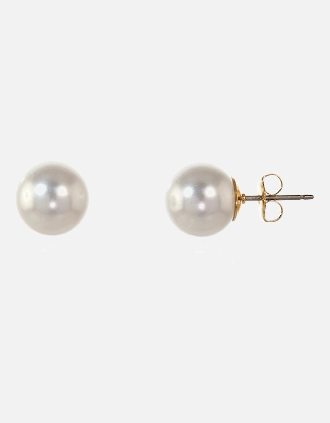 Mac 10 White Pearl Earrings