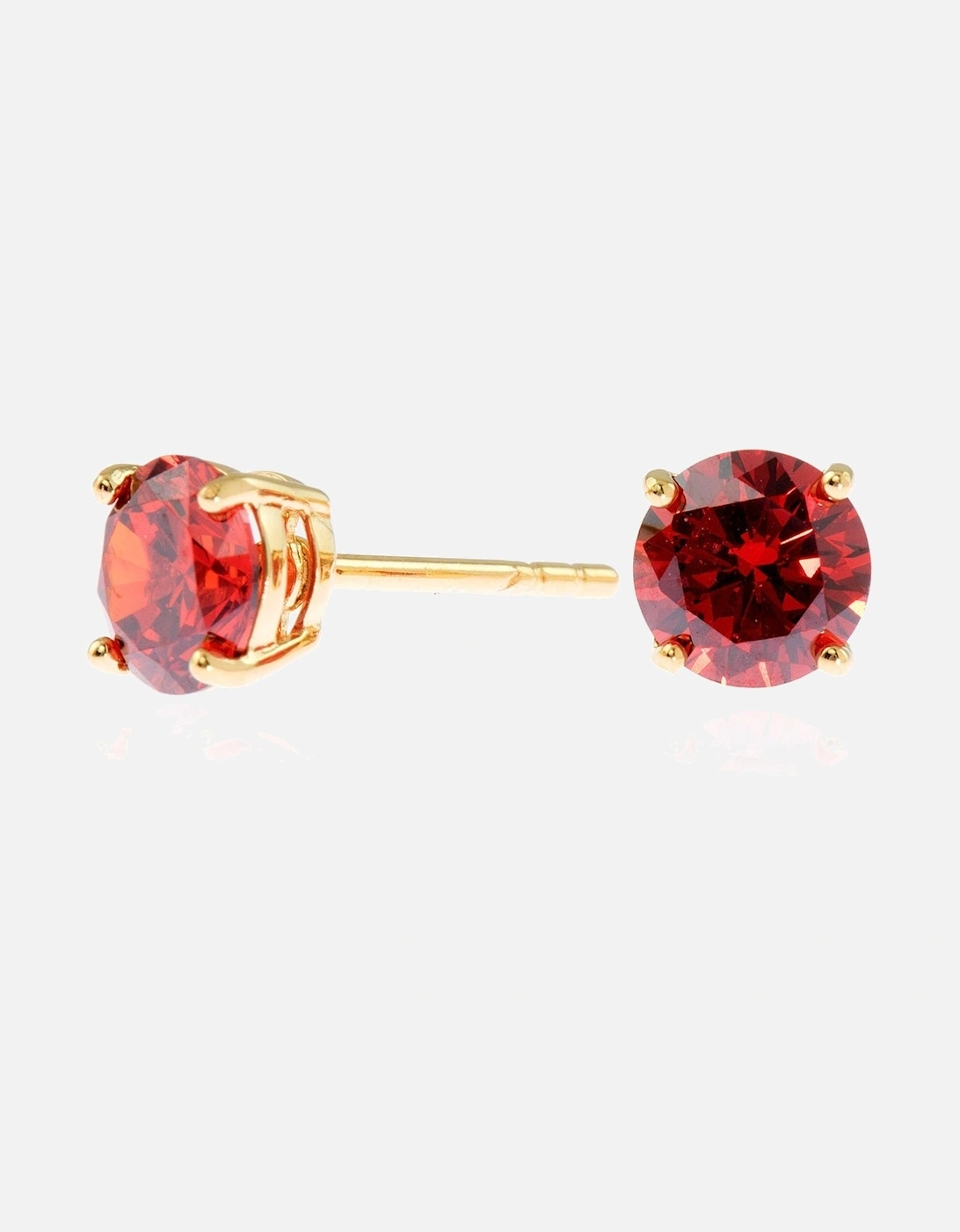 Lana 6mm Sterling Silver Ruby Earrings