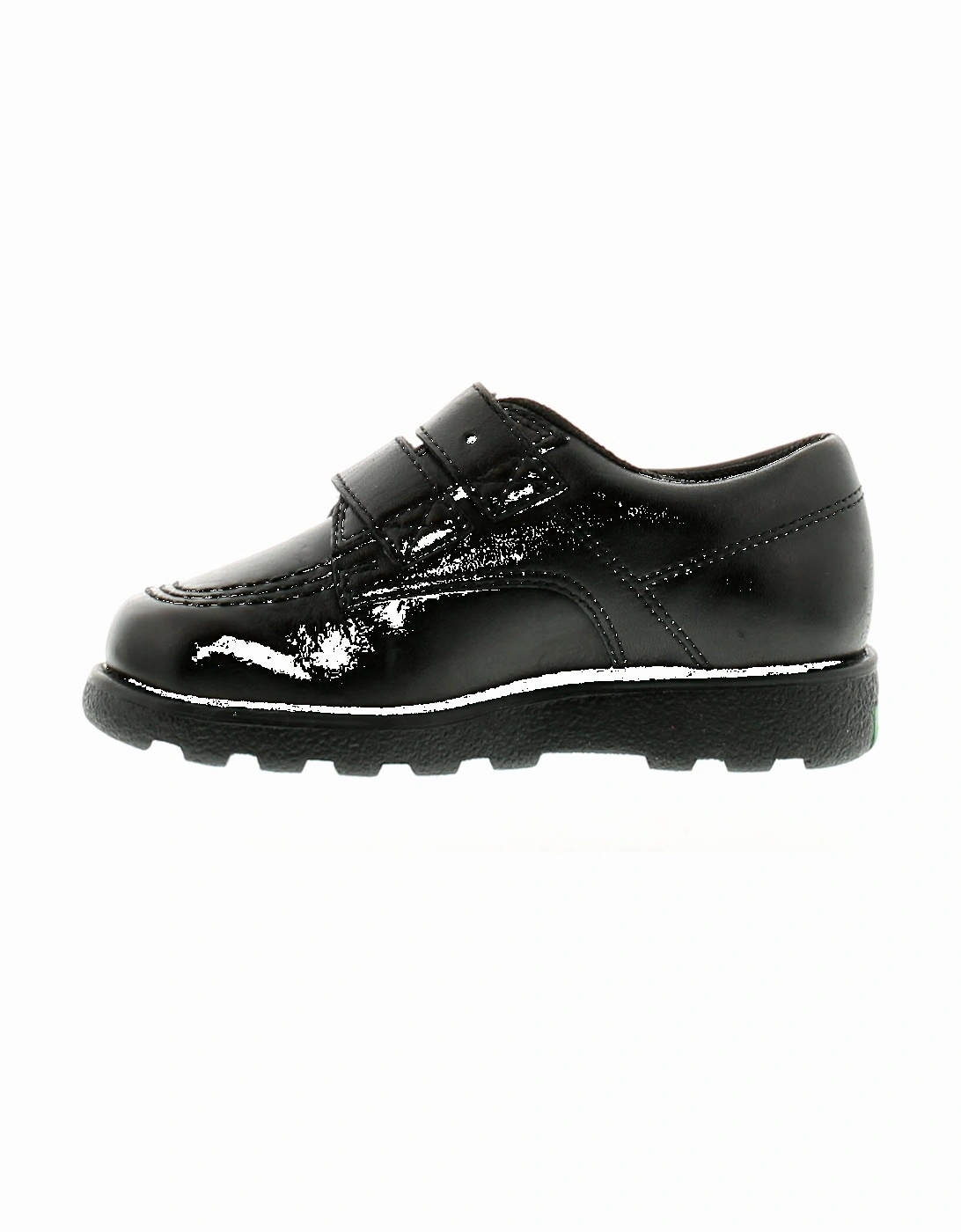 Boys School Shoes Fragma Lo Strap Infants Leather T Fasten black UK Size