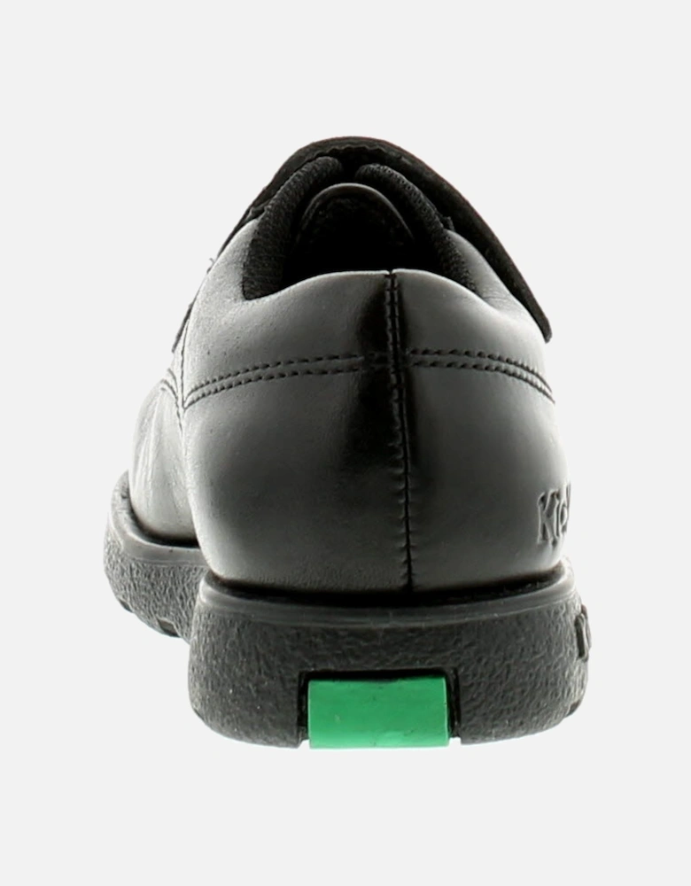 Boys School Shoes Fragma Lo Strap Infants Leather T Fasten black UK Size