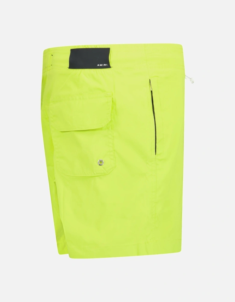 Core Logo Drawstring Swim Shorts Lime