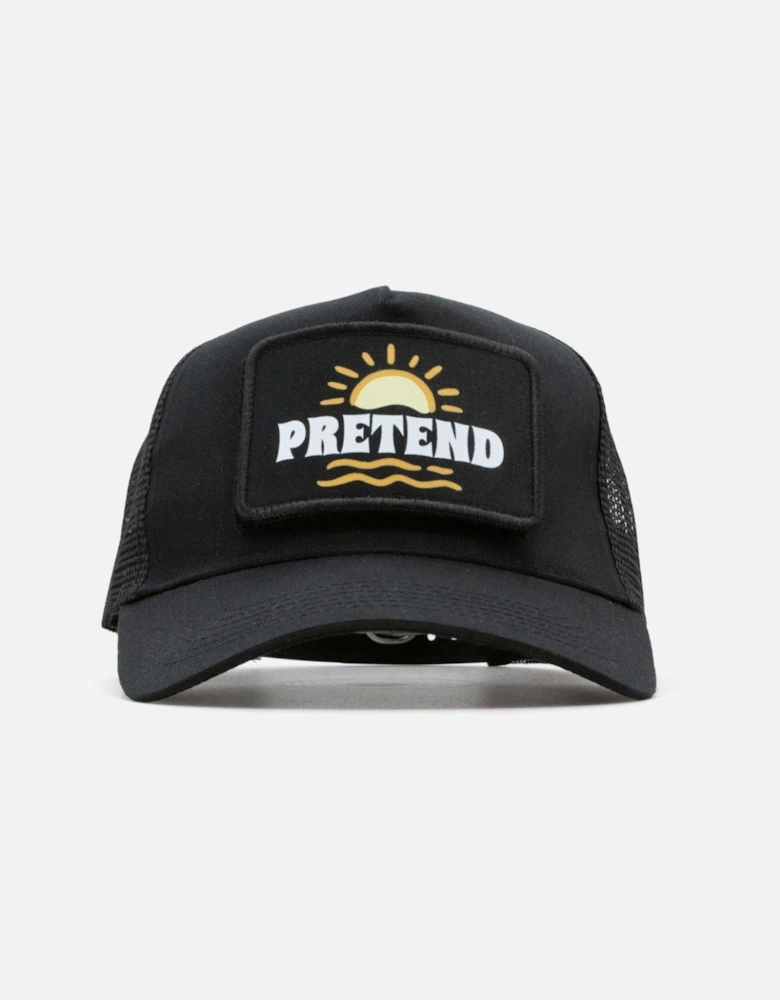 Pretend Surf Club Patch Trucker Cap - Black