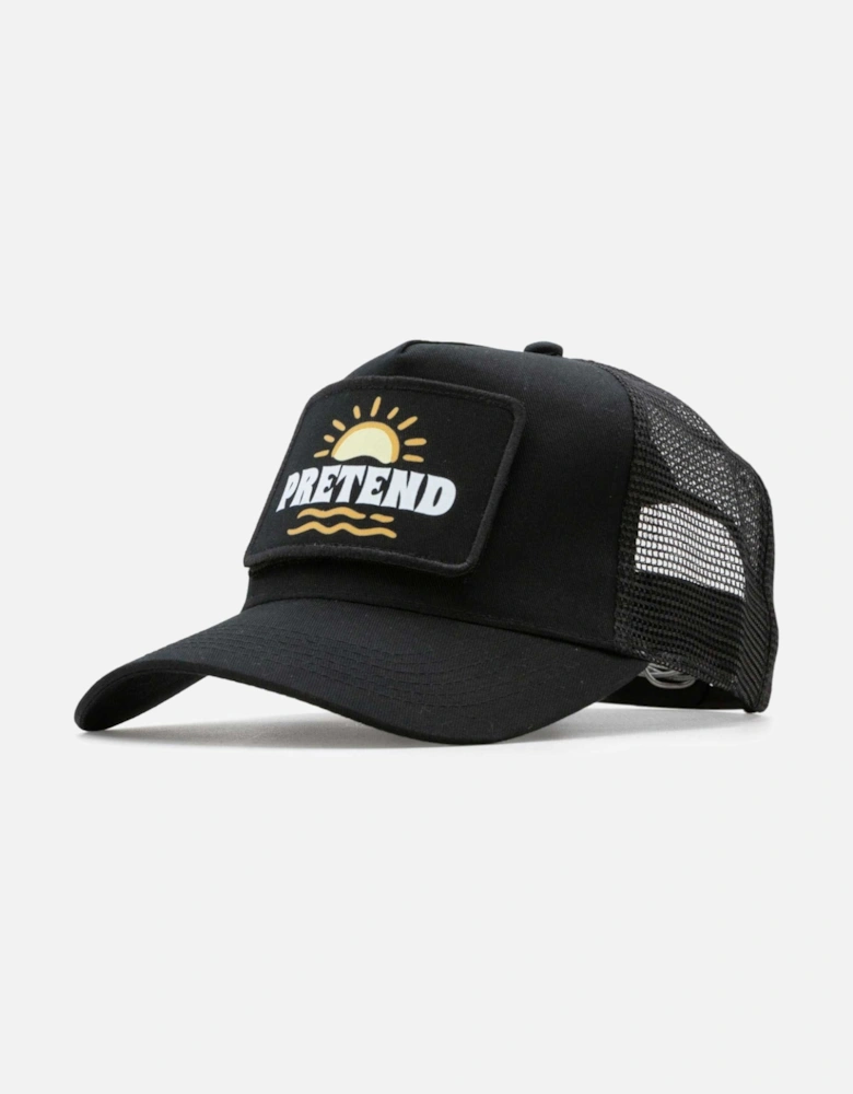 Pretend Surf Club Patch Trucker Cap - Black