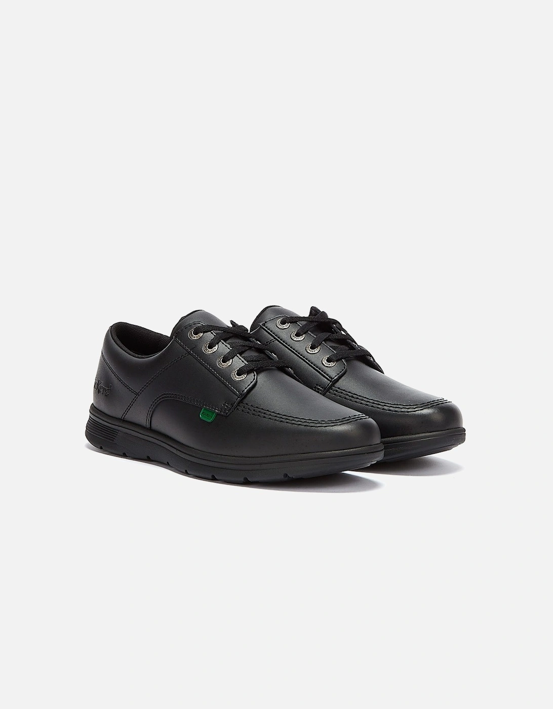 Kelland Lace Lo Black Leather Shoes, 9 of 8